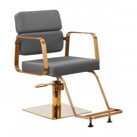 Hairdressing Chair GABBIANO PORTO GOLD grey